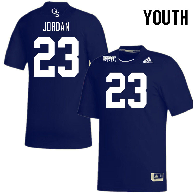 Youth #23 Tyler Jordan Georgia Southern Eagles College Football Jerseys Stitched Sale-Navy